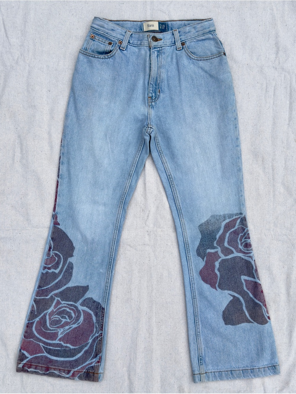 GAP Girl’s Rose Printed Flare Jeans